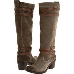 Frye Suede Jane Strappy Boot Size 9